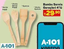BAMBU SERVİS GEREÇLERİ 4'LÜ